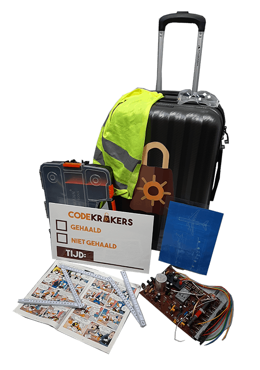 Escape room voor thuis Vlucht 5253 Escape box voor kinderfeestjes thuis