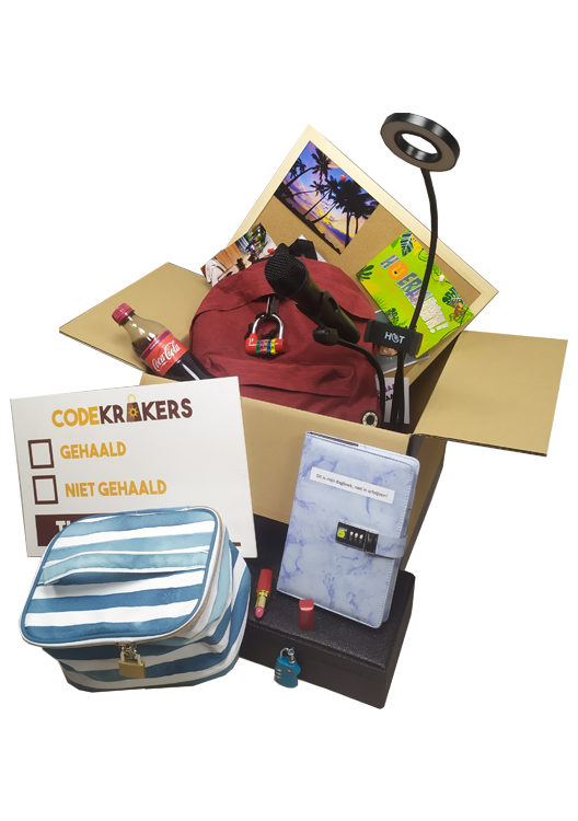 Escape room voor thuis het vlogmysterie escape box voor kinderfeestjes of in de klas